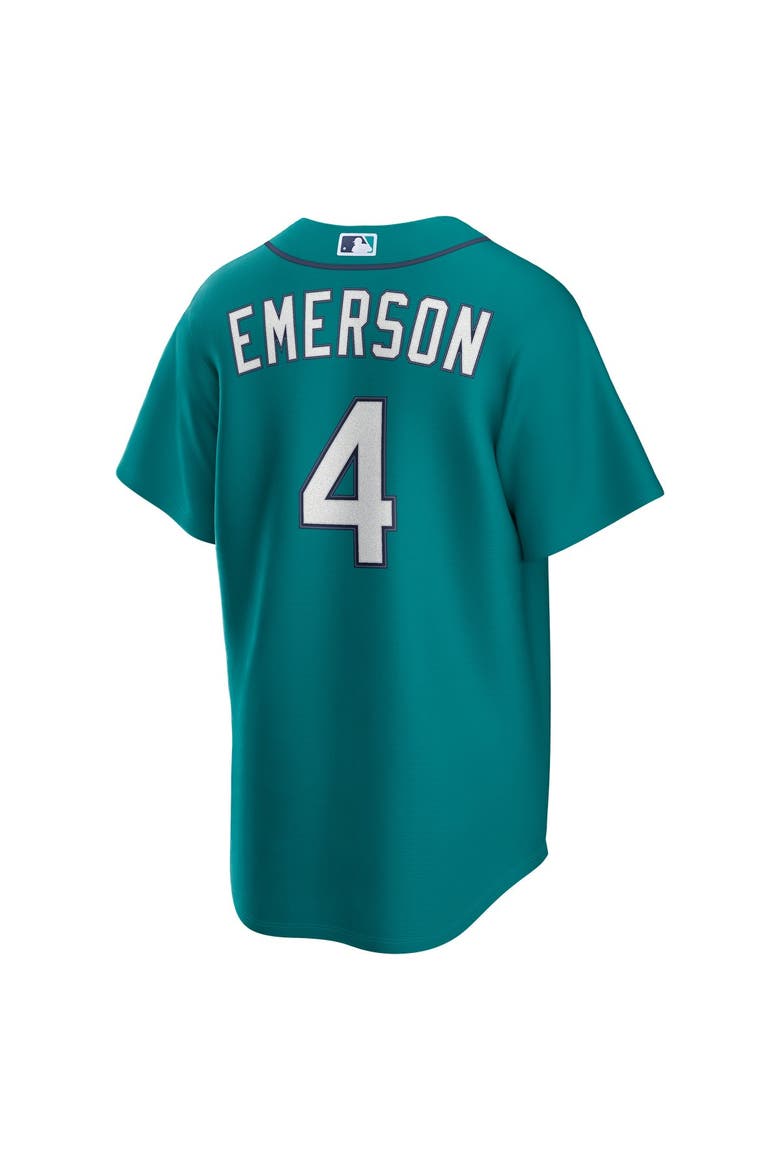 Men's Nike Colt Emerson Teal Seattle Mariners Alternate Replica Jersey, Alternate, color, Teal