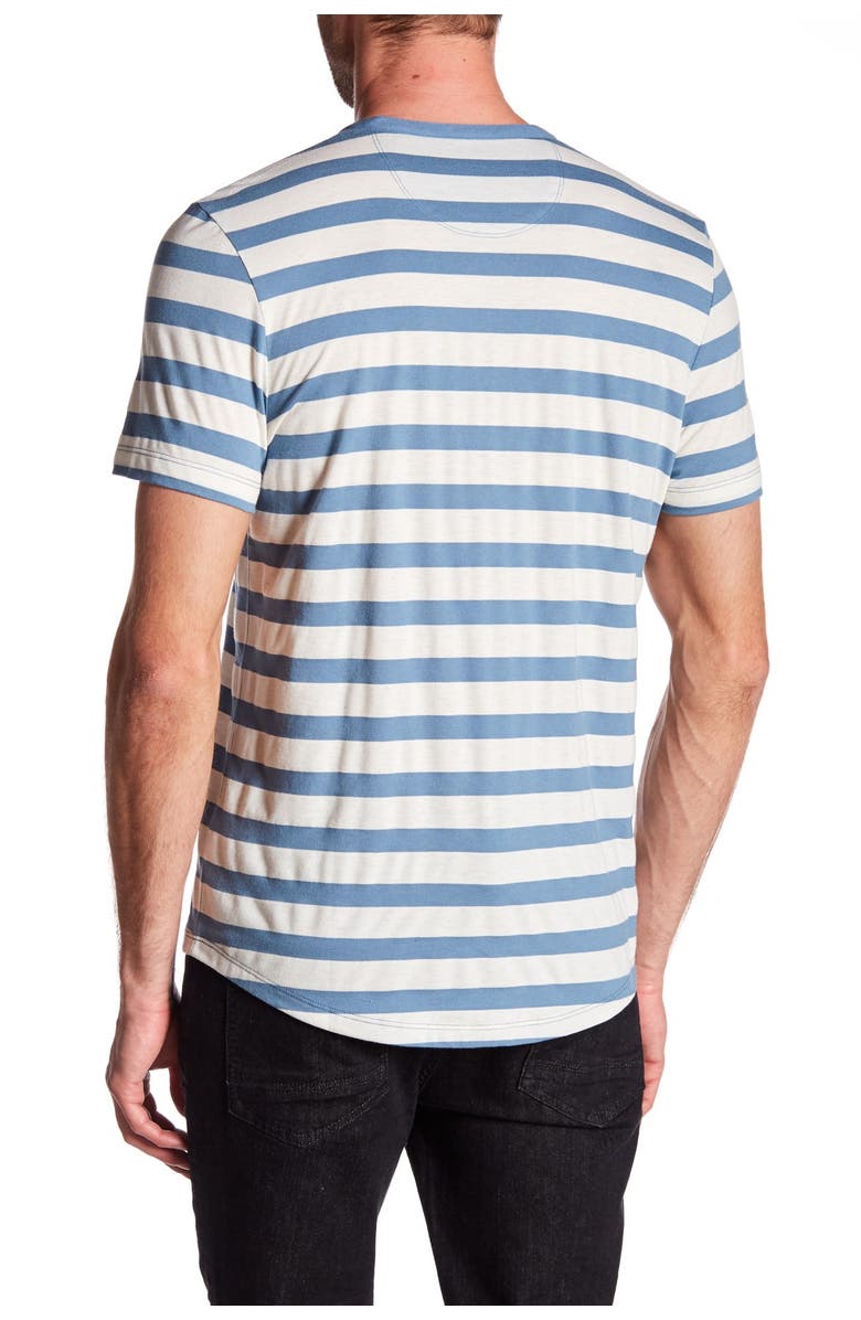 Kenneth Cole New York Striped Henley Shirt, Main, color, 