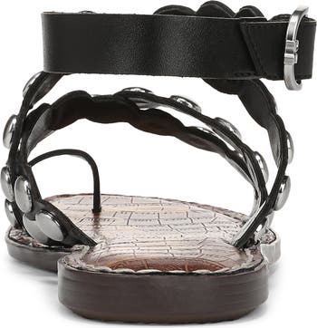 Gloria Stud Ankle Strap Sandal