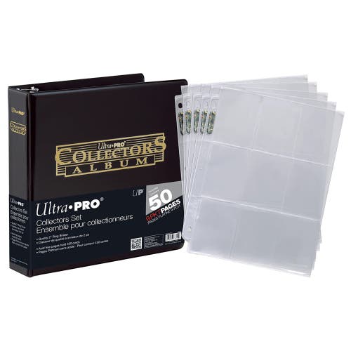 Ultra PRO Collectors Set 2" Black & Gold Foil Album & 50Ct 9Pocket in Multicolored  product