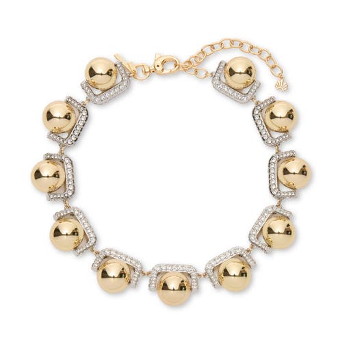 Lele Sadoughi Pinball Pave Necklace In Gold
