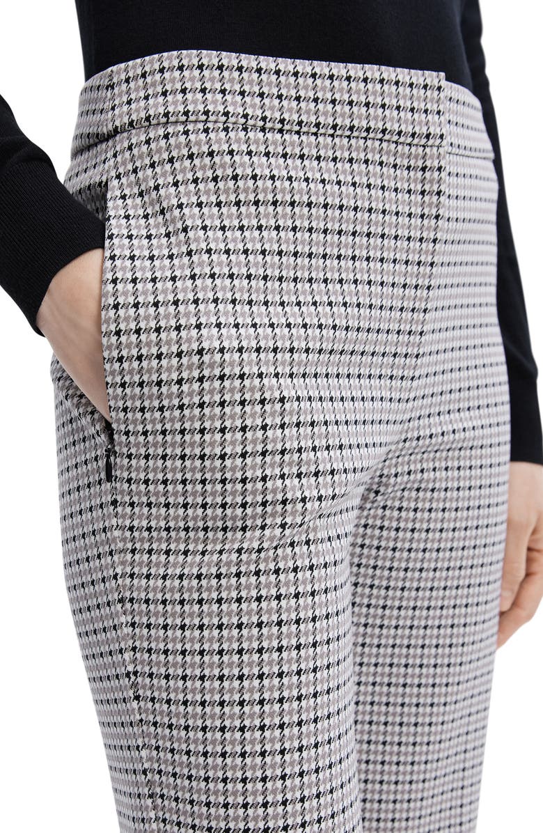 Theory Houndstooth Crop Pants, Alternate, color,