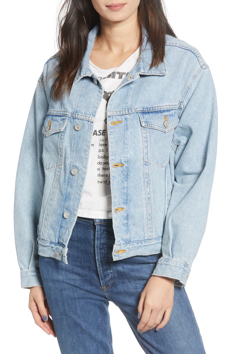 AGOLDE Charli Oversize Denim Jacket, Main, color,