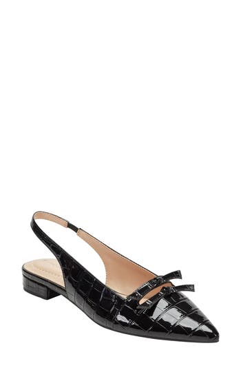 Bandolino Womens Aleeza Slingback Dress Flats In Black