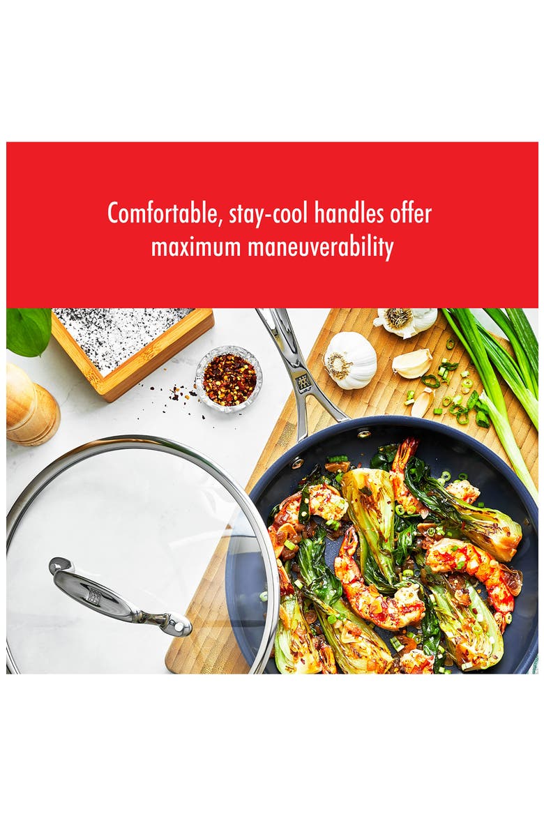 Clad CFX 10-Piece Nonstick Cookware Set, Alternate, color, STAINLESS STEEL