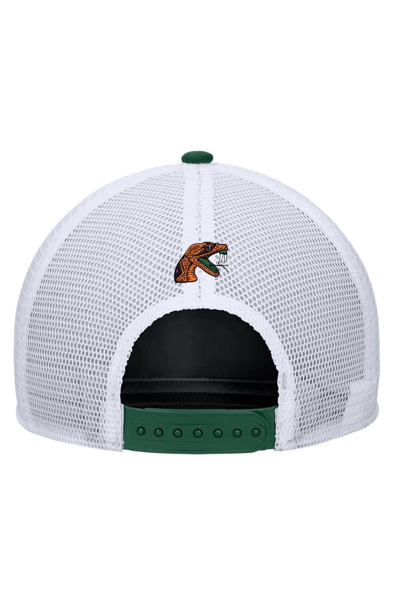 Nike Men's Nike Green Florida A&M Rattlers 2025 On-Field Rise Trucker Performance Adjustable Hat, Alternate, color, Green