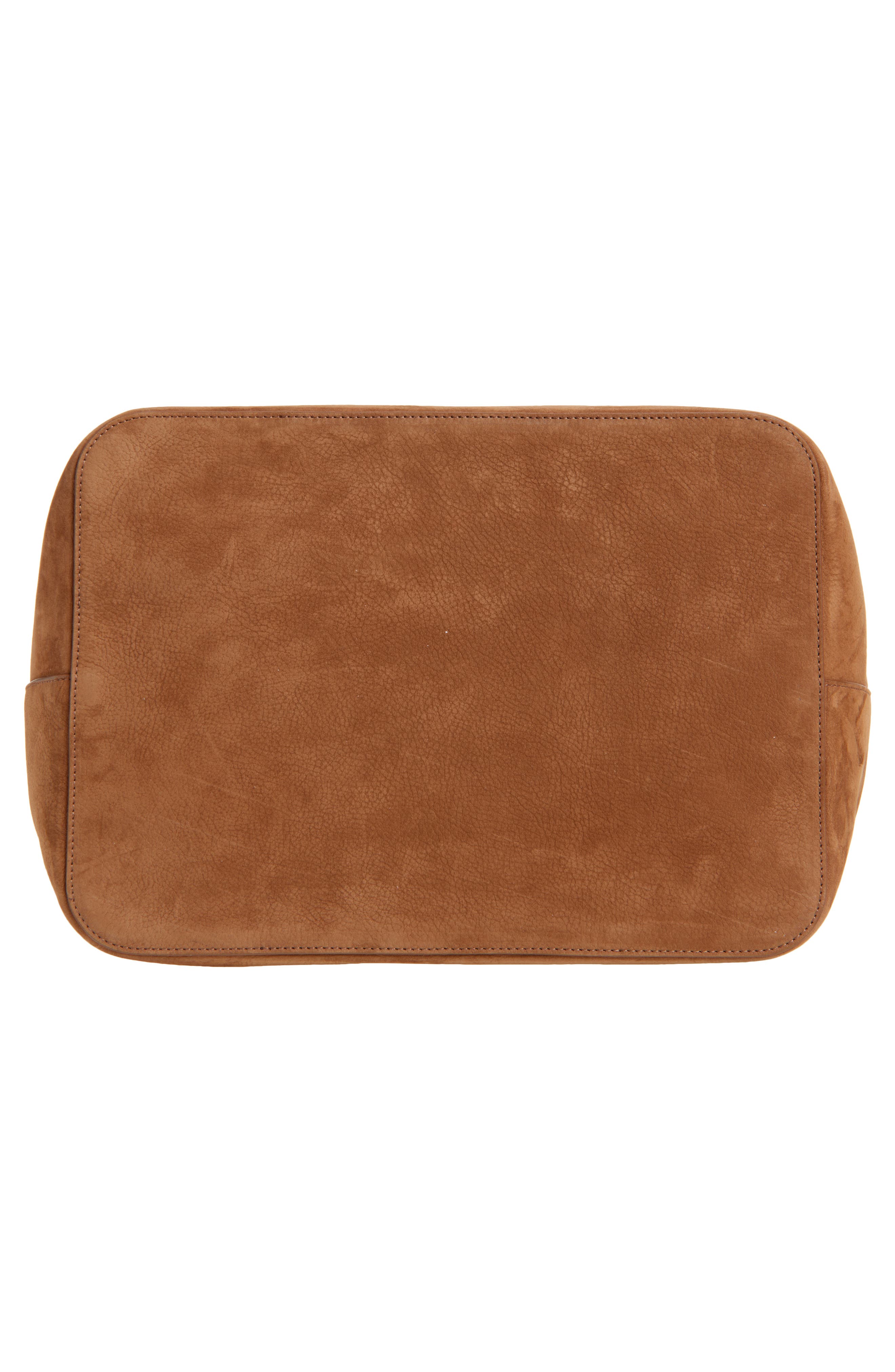 Alaïa Le Cabas Suede Tote, Alternate, color, Terre D Ombre