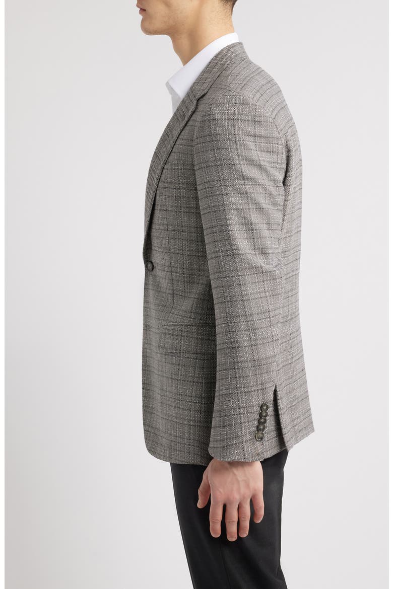 Jarrod Check Stretch Wool Sport Coat, Alternate, color, SILVER