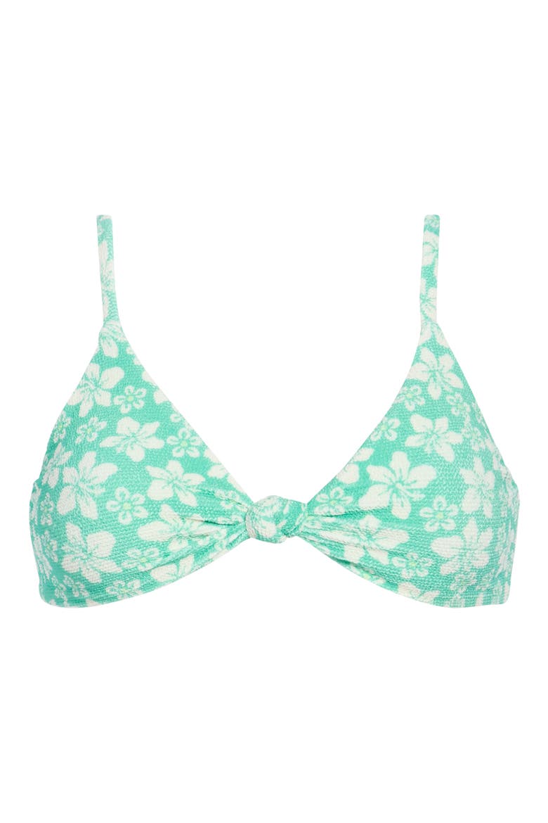 Zen Knot Triangle Swimsuit Top, Alternate, color, PALM PARADISE