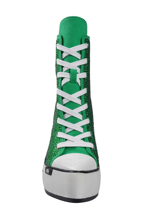 Zigi Adiel Platform Bootie In Green