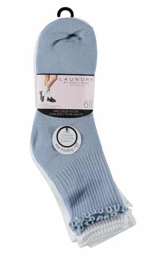 Laundry by Shelli Segal Assorted 6-Pack Cushioned Crew Socks