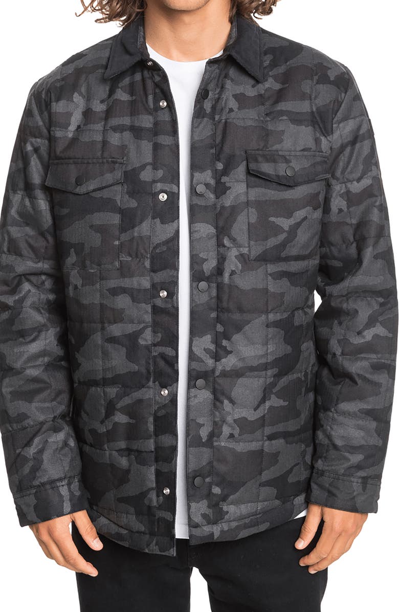 Quiksilver Broken Nose Shirt Jacket, Main, color, 
