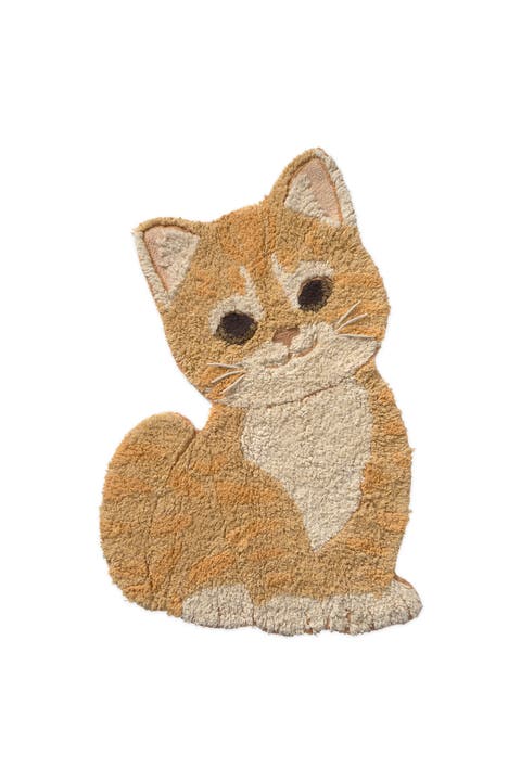 Washable Rug Ginger the cat