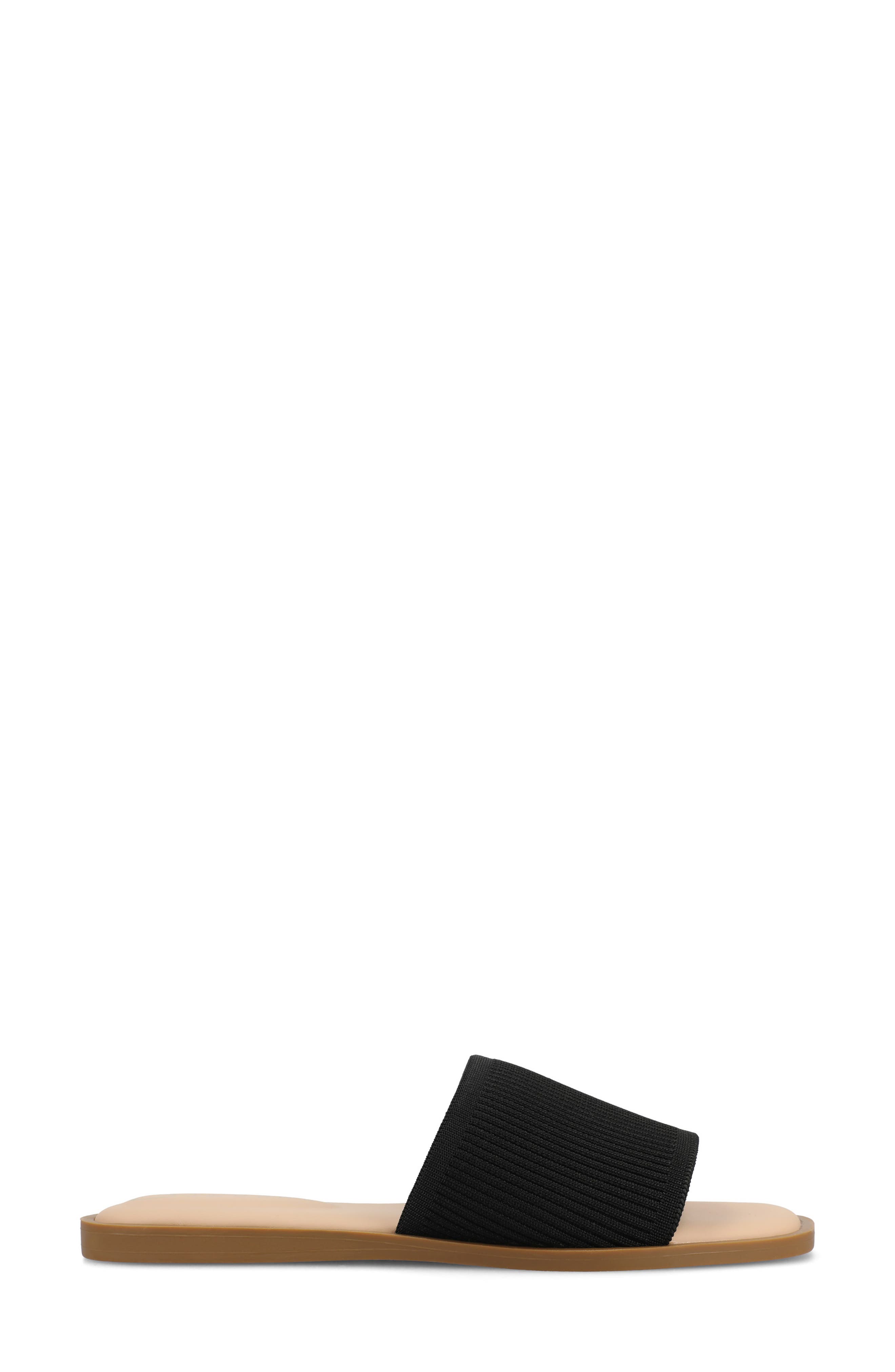 Journee Collection Prisilla Slide Sandal, Alternate, color, Black