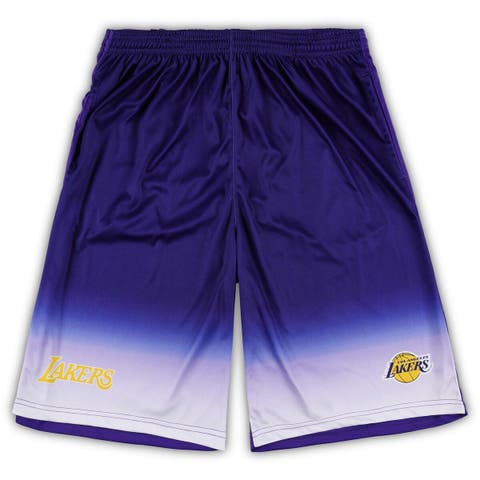 Men's Fanatics Branded Purple Los Angeles Lakers Big & Tall Fadeaway Shorts
