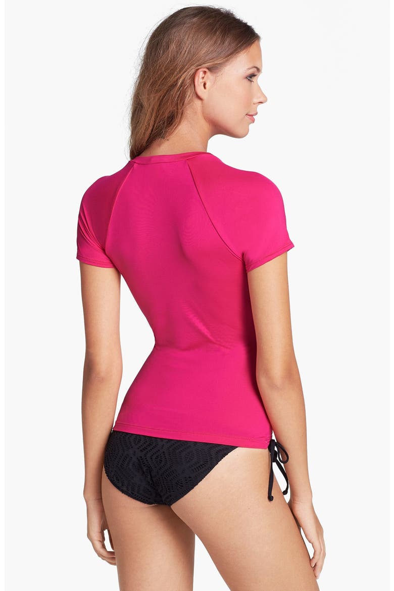 'Pink Palms' Rashguard, Alternate, color, MULTI