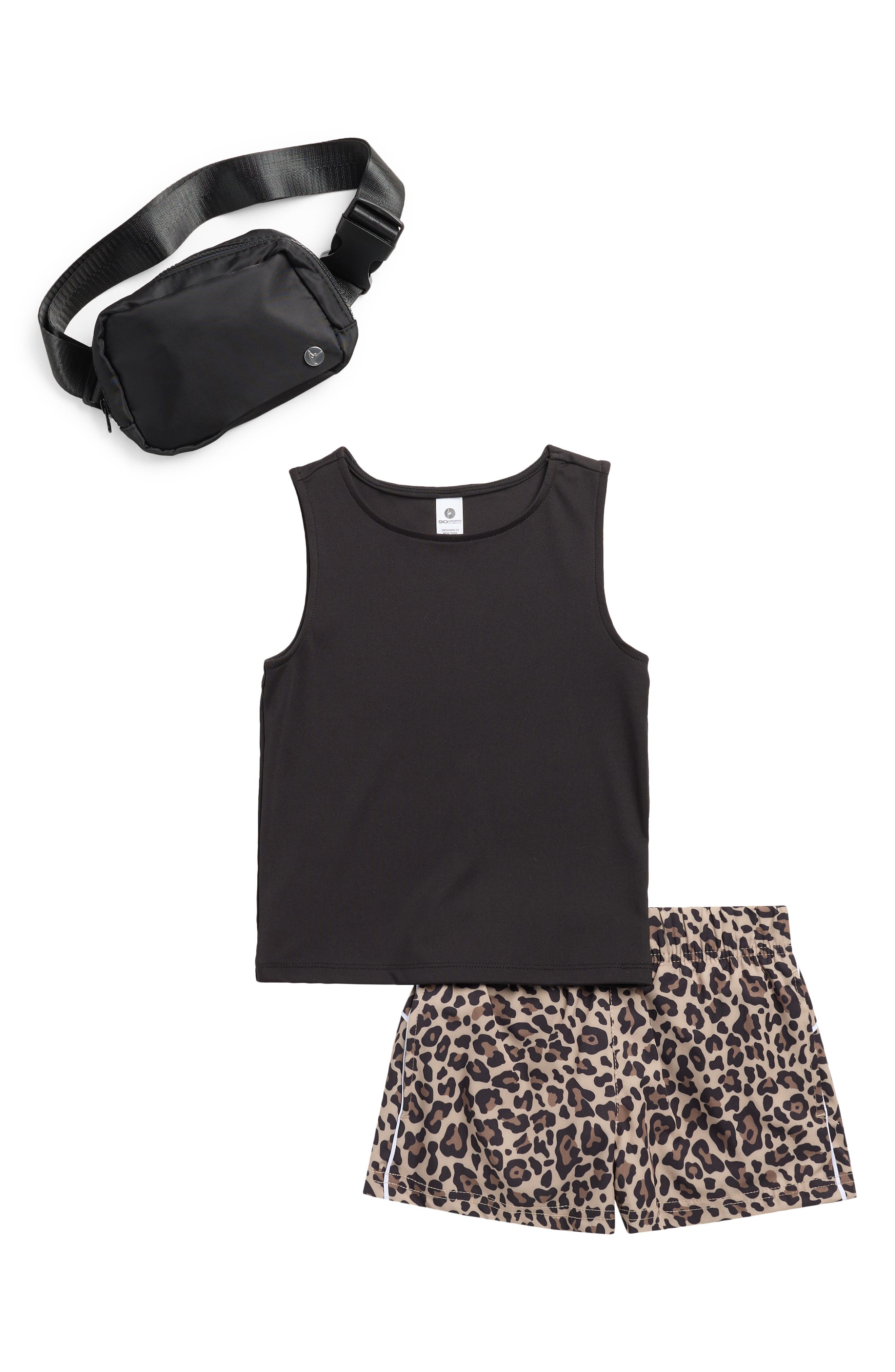 90 DEGREE BY REFLEX Kids' Lunatek Nicki Tank, Shorts & Belt Bag Set