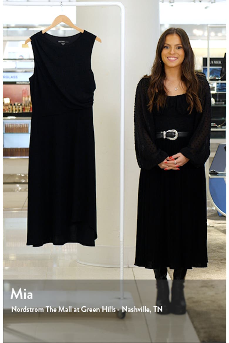 Embroidered Scoop Back Midi Dress video