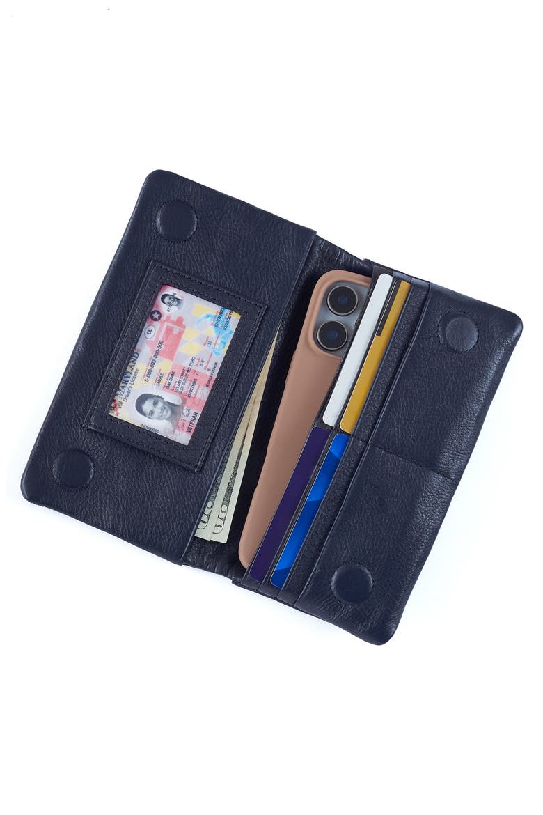 Lumen Leather Continental Wallet, Alternate, color, INK NAVY
