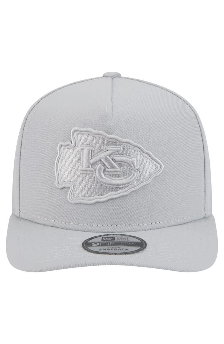 New Era Men's New Era Gray Kansas City Chiefs Color Pack 9FIFTY Snapback Hat, Alternate, color, 
