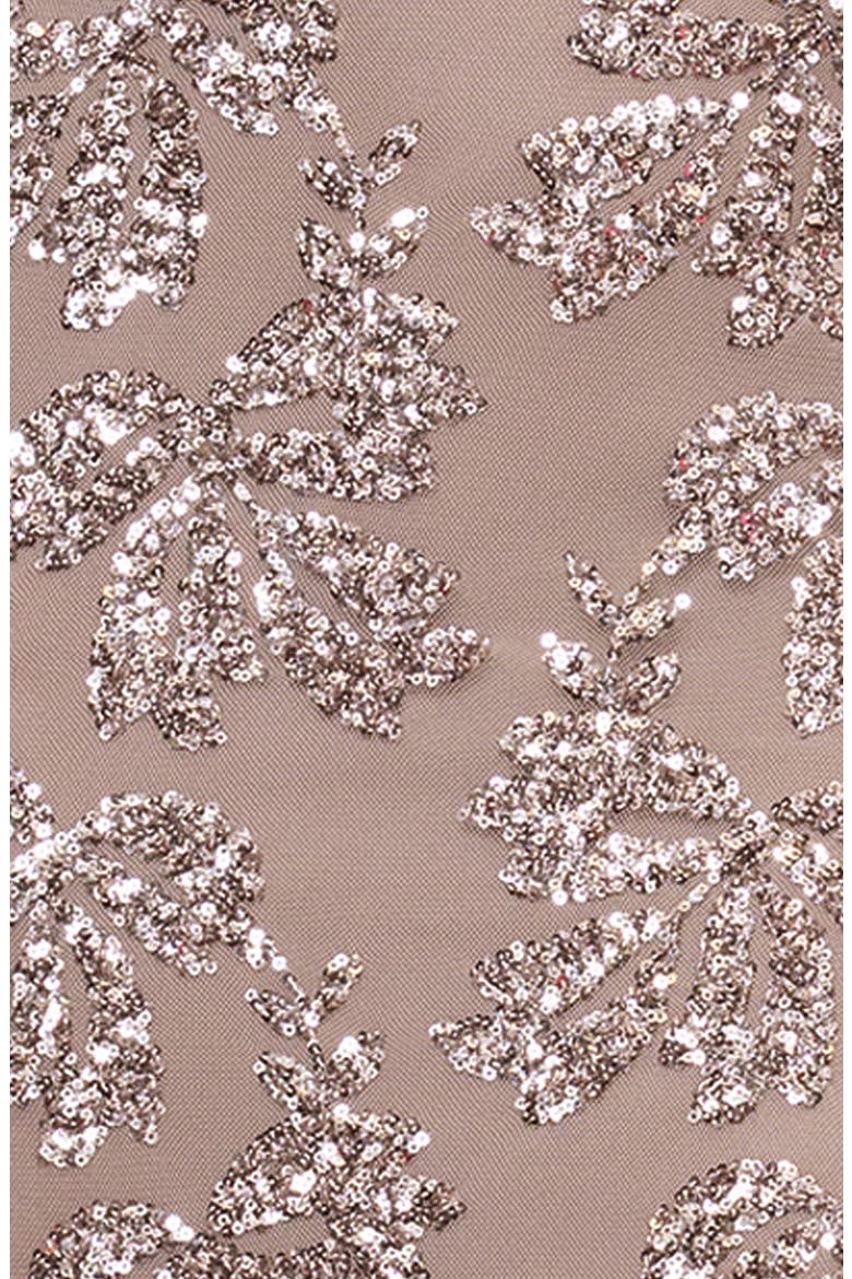 Sequin Column Dress, Alternate, color, TAUPE