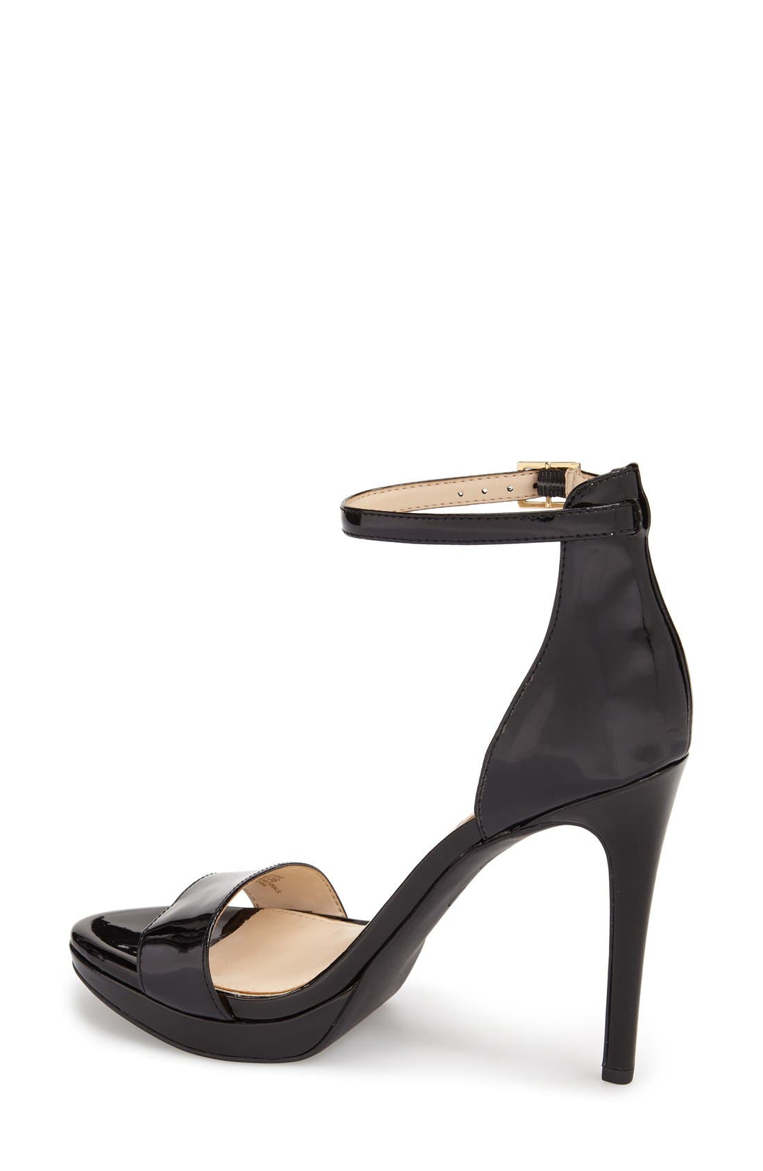 'Vaile' Sandal, Alternate, color, BLACK PATENT LEATHER