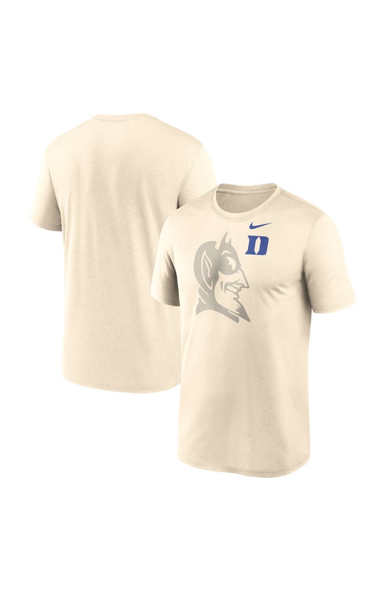 Nike Men's Nike Natural Duke Blue Devils Campus Shadow Legend Performance T-Shirt, Alternate, color, Natural