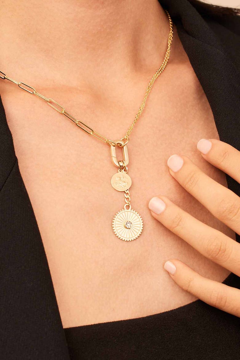 14K Yellow Gold Triumph Coin Pendant Charm, Alternate, color, Yellow Gold