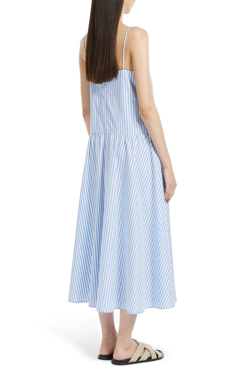 MM by Max Mara Ettore Drop Waist Sleeveless Maxi Dress, Alternate, color, Light Blue