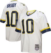 Mitchell & Ness Men's Mitchell & Ness Tom Brady White Michigan Wolverines 1999 Legacy Jersey