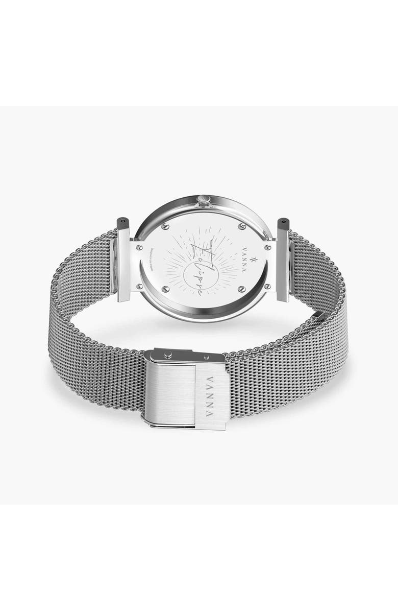 VANNA Eclipse Watch, Alternate, color, White Pearl-Silver