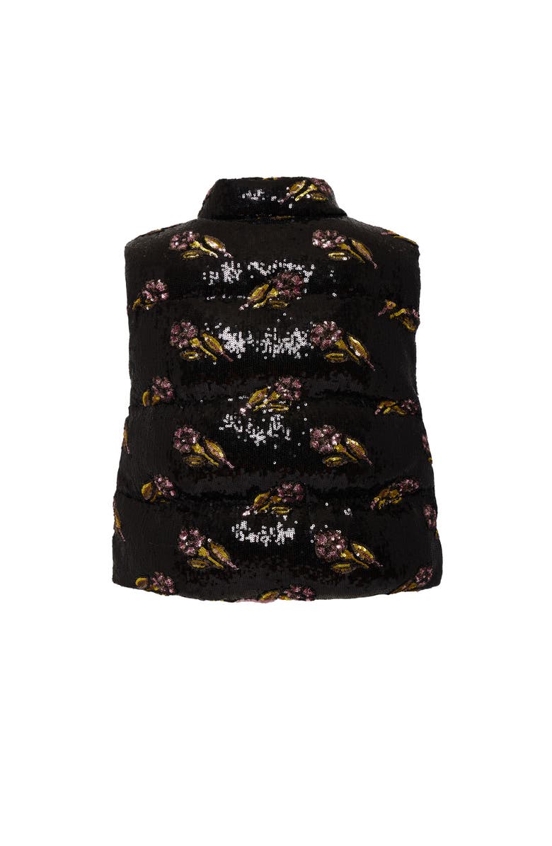 La DoubleJ Bonbon Puffer Vest, Alternate, color, Mayfair Paillettes Black