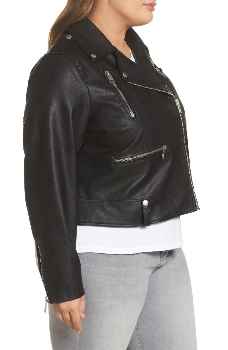 Levi's<sup>®</sup> Lamb Touch Faux Leather Moto Jacket, Alternate, color,