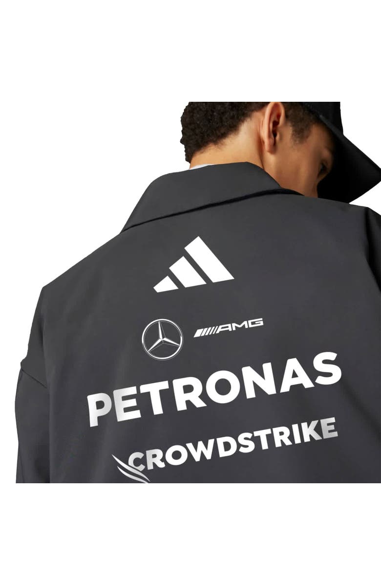 adidas Men's adidas  Black Mercedes-AMG Petronas F1 Team Team Wear Loose Full-Zip Jacket, Alternate, color, 