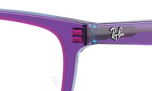 Shop Ray Ban Ray-ban Kids' 48mm Pillow Optical Glasses In Violet