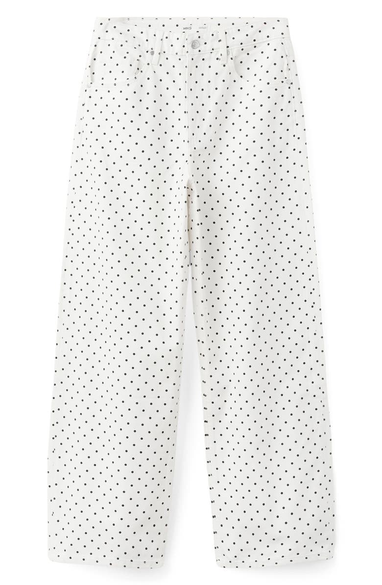MANGO Dot Balloon Jeans, Alternate, color, 