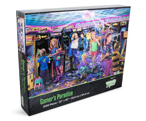 Gamers Paradise '80s Retro Arcade 2000 Piece Jigsaw Puzzle
