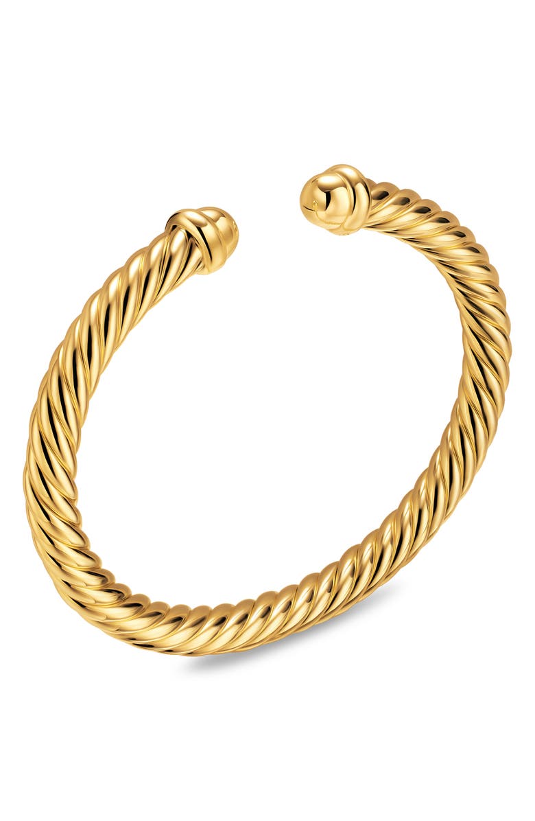 David Yurman Cablespira<sup>®</sup> Flex Bracelet, 6mm, Alternate, color, Gold