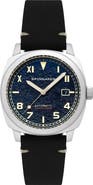 SPINNAKER Hull California Automatic Leather Strap Watch, 42mm