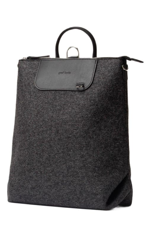 Graf Lantz Bedford Merino Wool Backpack in Charcoal Black  product