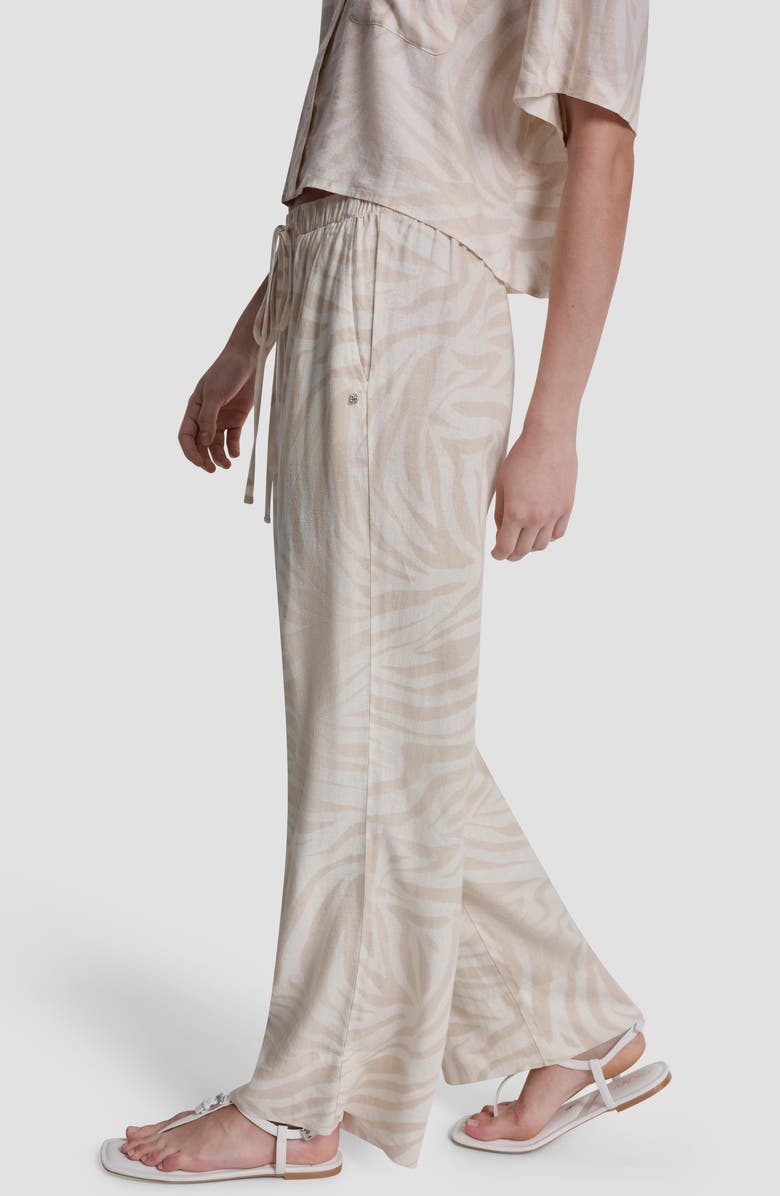 DKNY Jeans Relaxed Pants, Alternate, color, Zebra Eggnog Combo