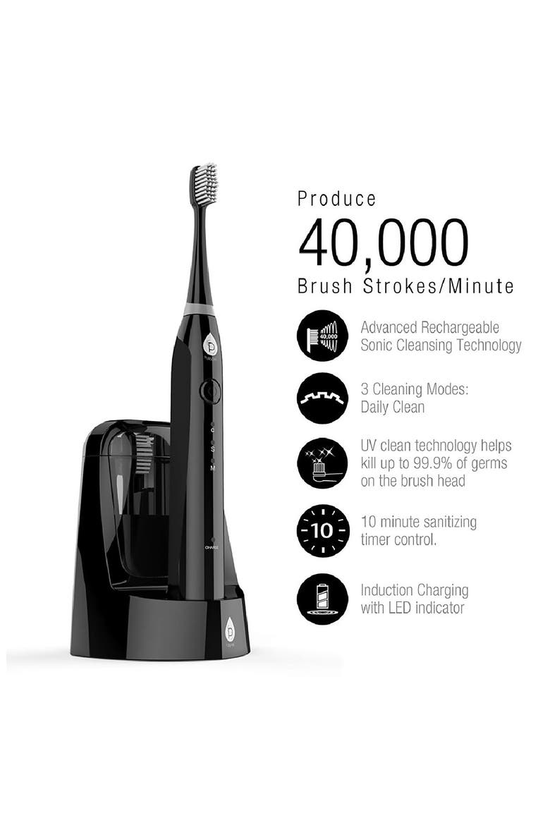 S750 Sonic Smart Series Electronic Rechargeable Toothbrush, Alternate, color, BLACK