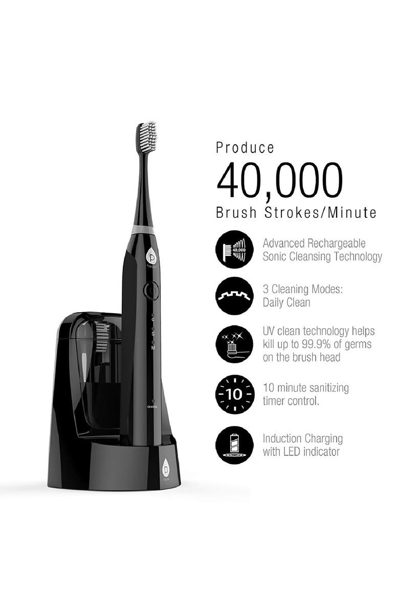 PURSONIC S750 Sonic Smart Series Electronic Rechargeable Toothbrush, Alternate, color, Black