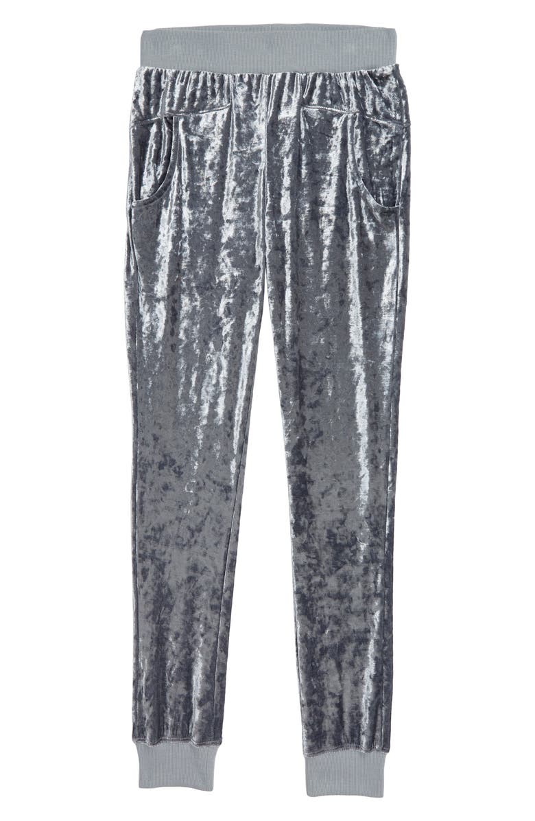 Habitual Girl Dylan Crushed Velour Jogger Pants, Main, color, 
