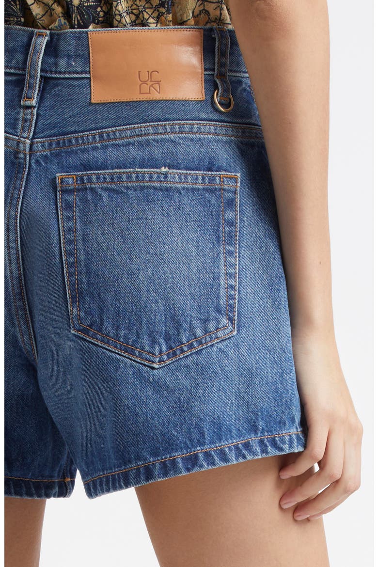 The Greta Denim Shorts, Alternate, color, DANUBE