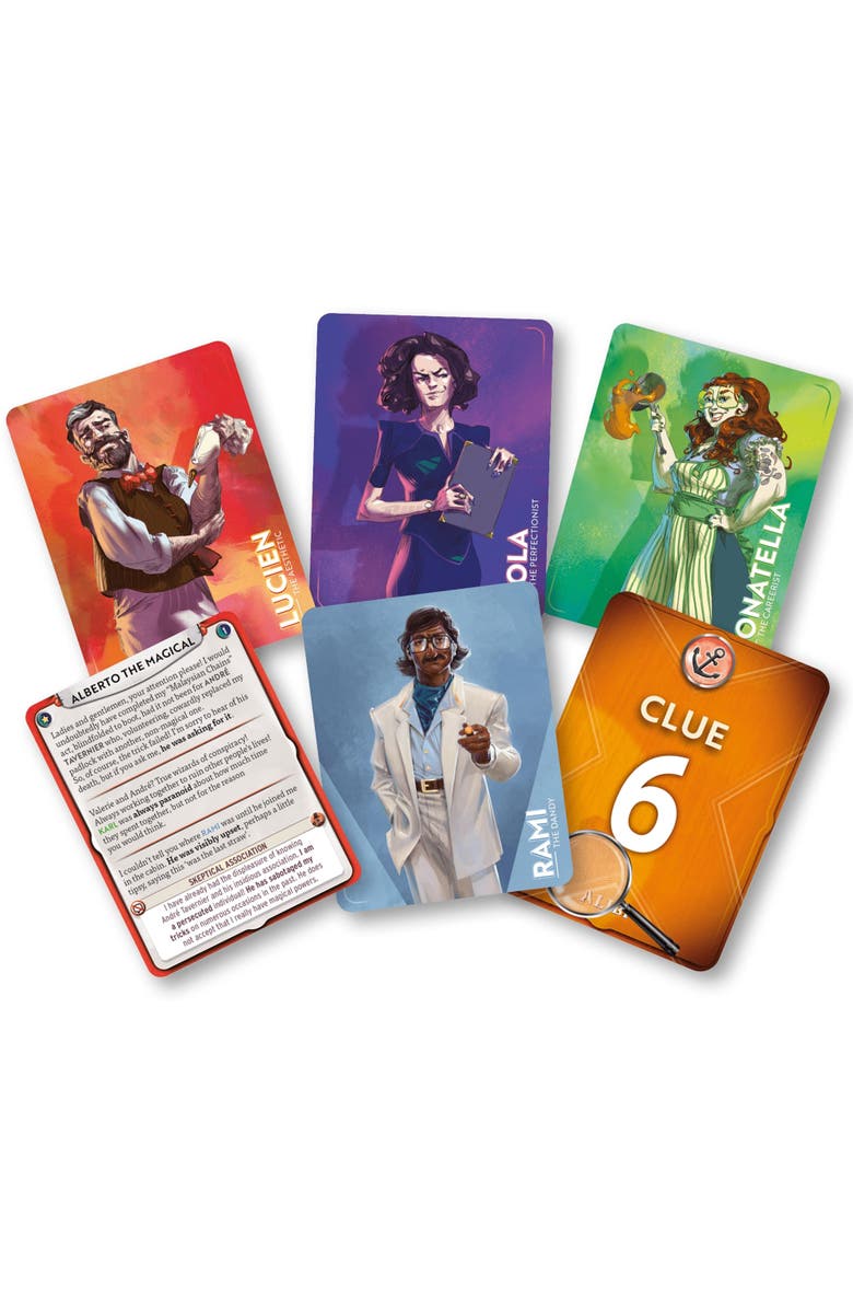 DV Games Alibi 3 Intricate Mysteries Party Game, Alternate, color, Multicolored