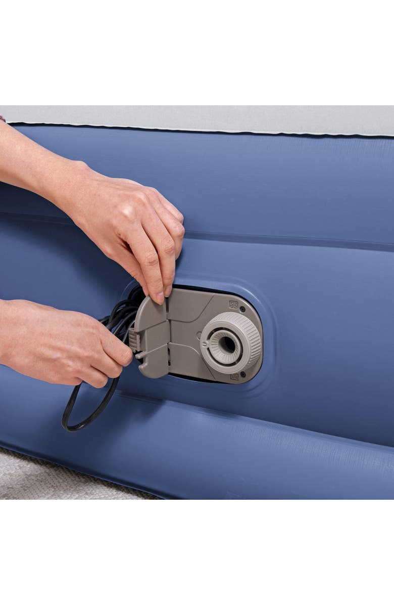 Bestway Tritech 18" Twin Air Mattress with Built-in AC Pump & Antimicrobial Coating, Alternate, color, Multicolored