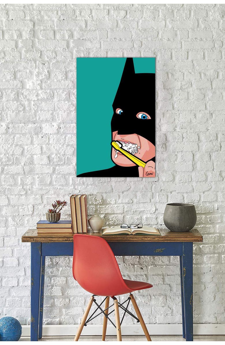 iCanvas Bat-Brush by Gregoire Leon Guillemin Canvas Wall Art - 18" x 26", Alternate, color,
