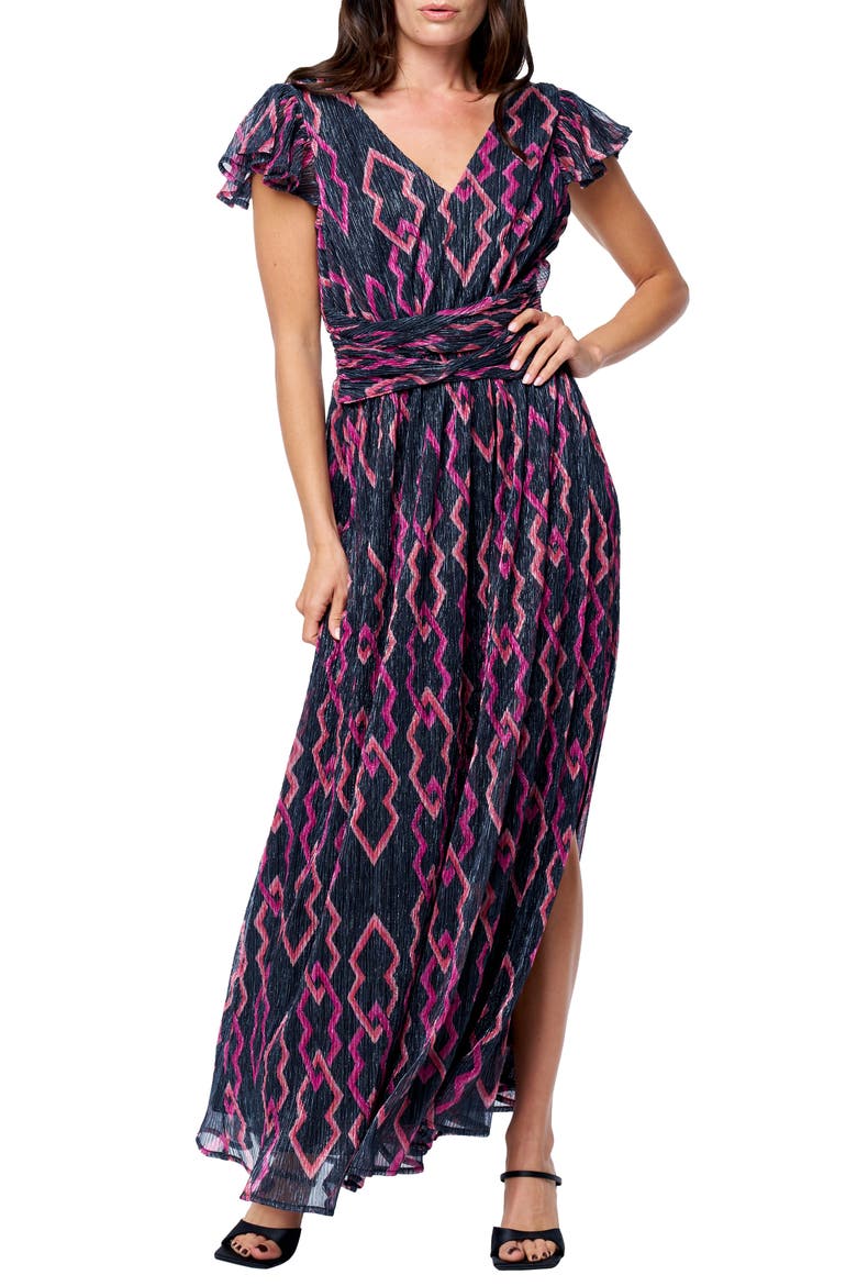 Byanca Print Maxi Dress, Main, color, BLACK MULTI