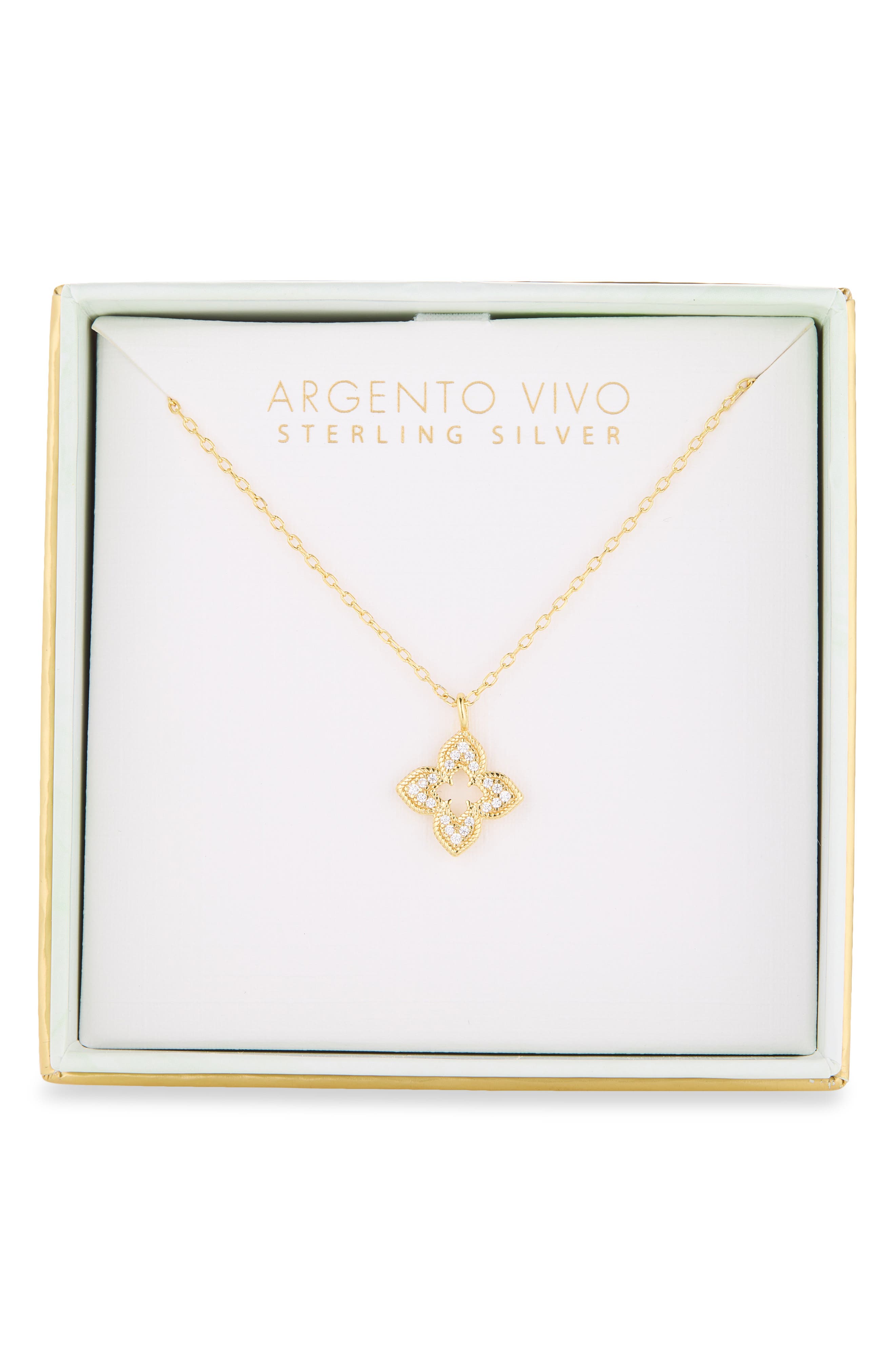 Pointed Quad Pendant Necklace